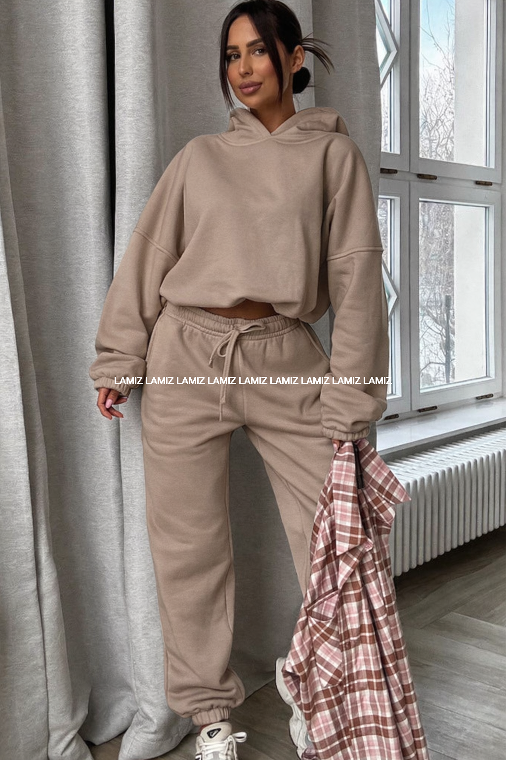 Komplet dresowy emo oversize - Mokka