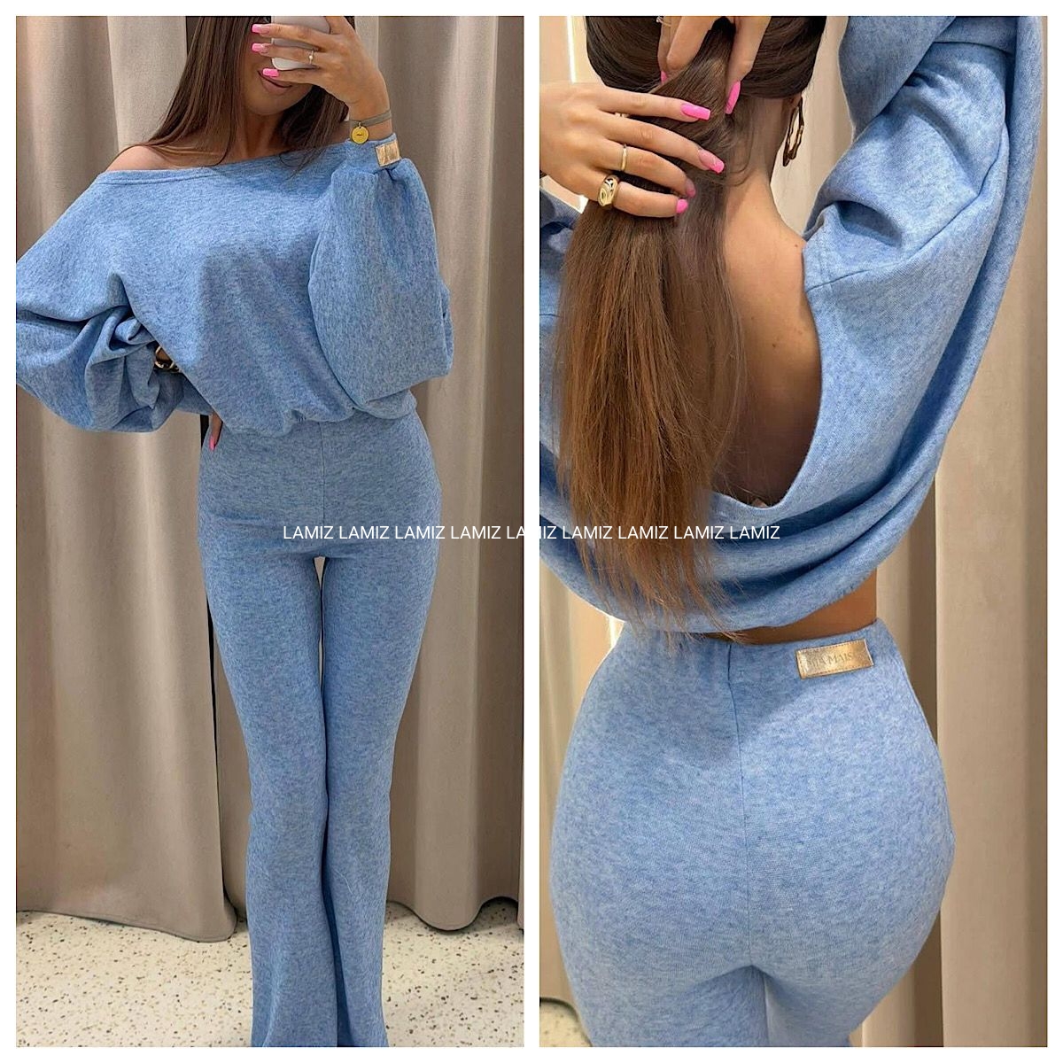 Komplet taboo  niebieski mia maison