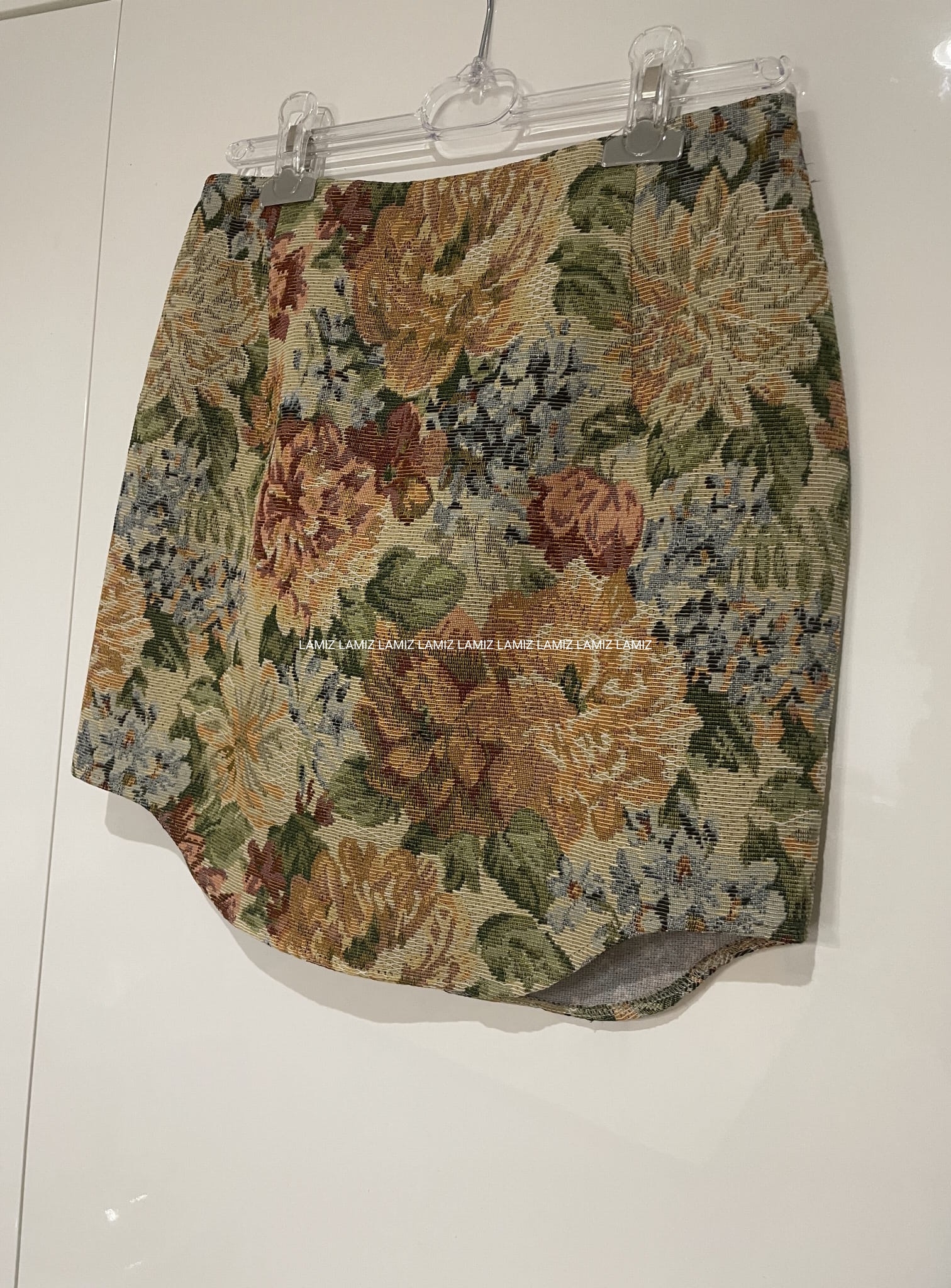 spódnica Rosalia lamilla w kwiaty niebieskie 