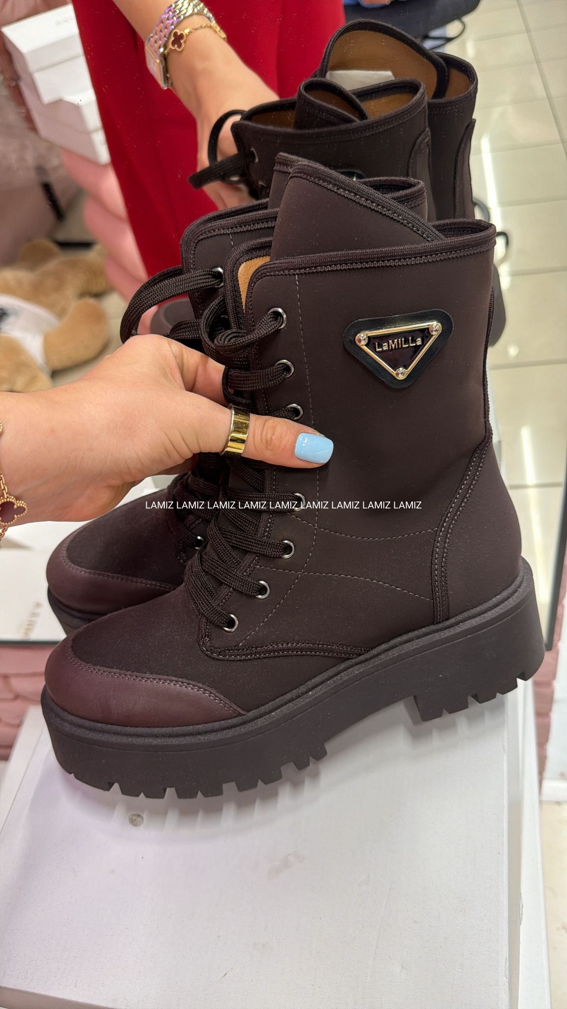 Botki lamilla brąz 40 