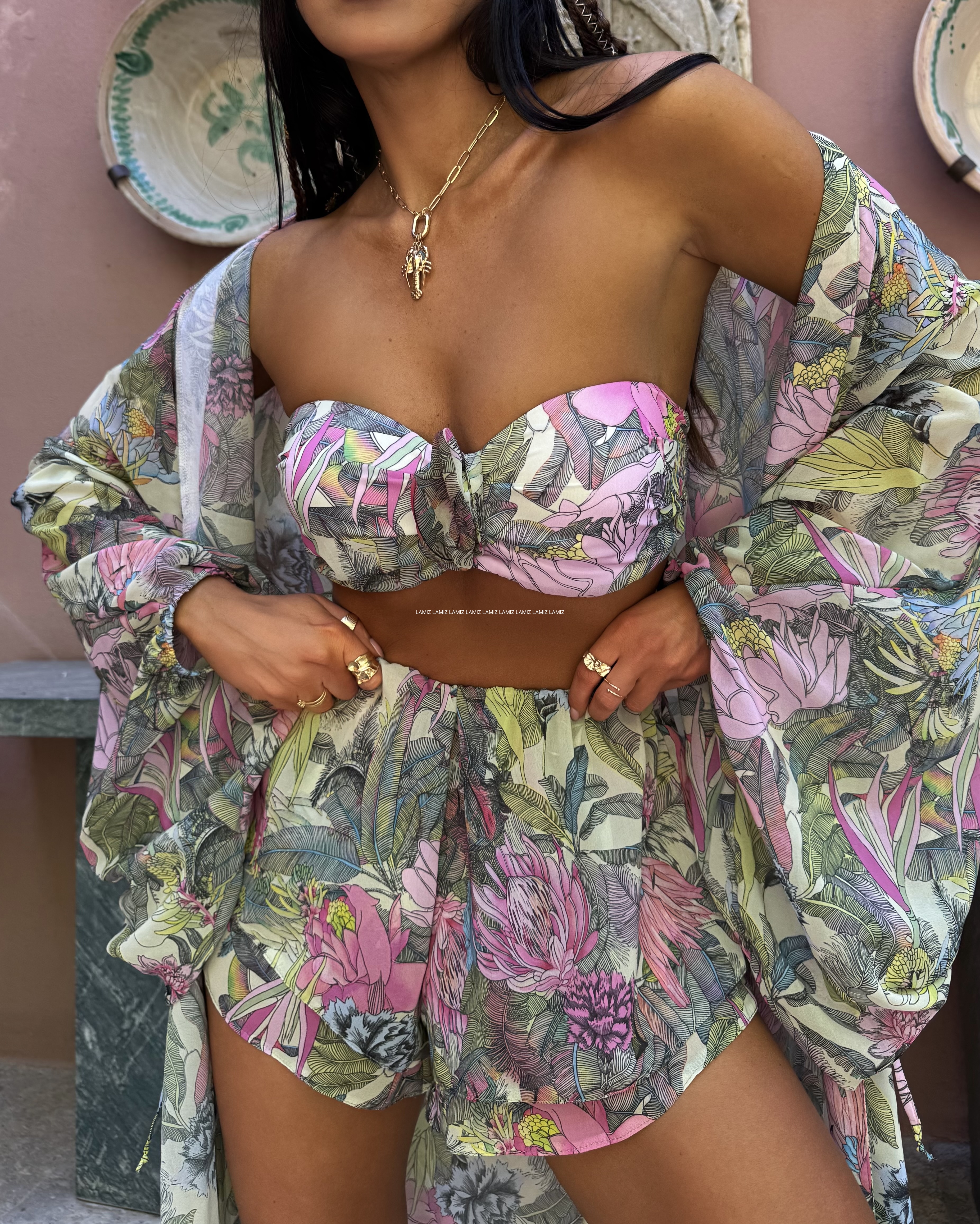 Komplet Jungle Tropical Top + Spodenki LaMilla