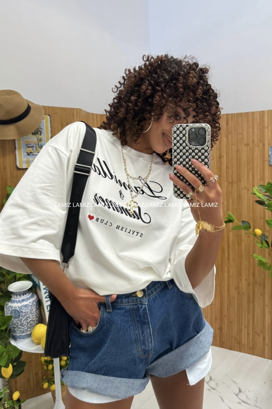 t-shirt lamilla summer biały