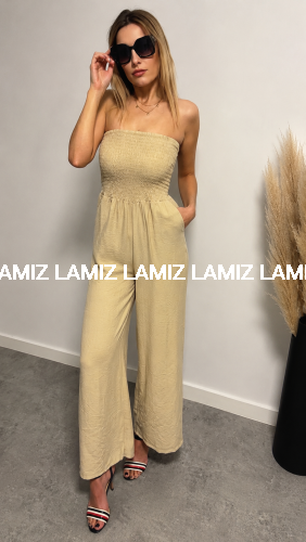 kombinezon capri beż