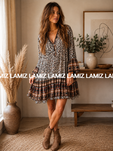 sukienka wild boho oversize