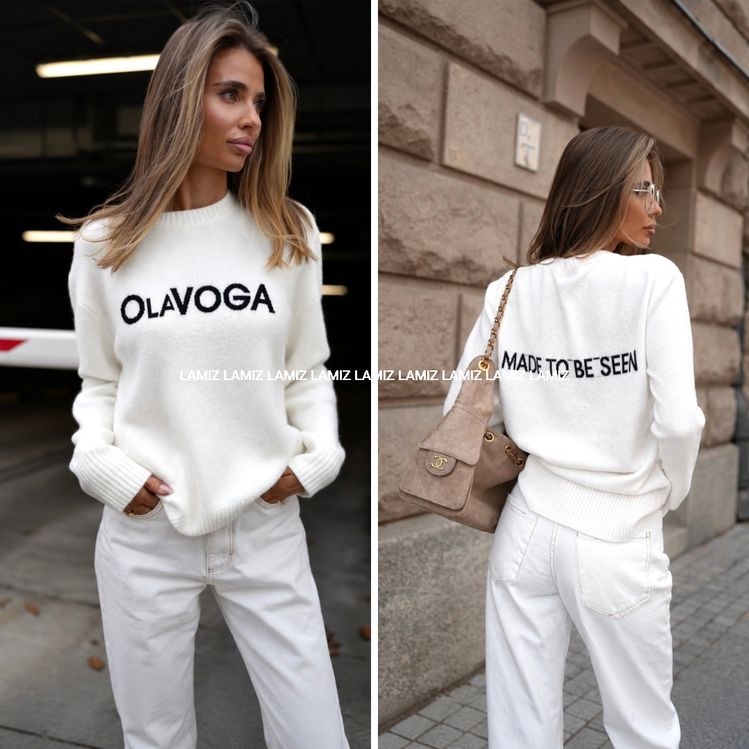 sweter allsa olavoga ecru