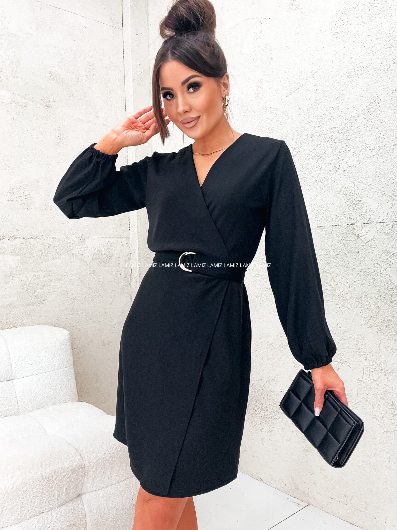 Sukienka czarna elegancka bonjour